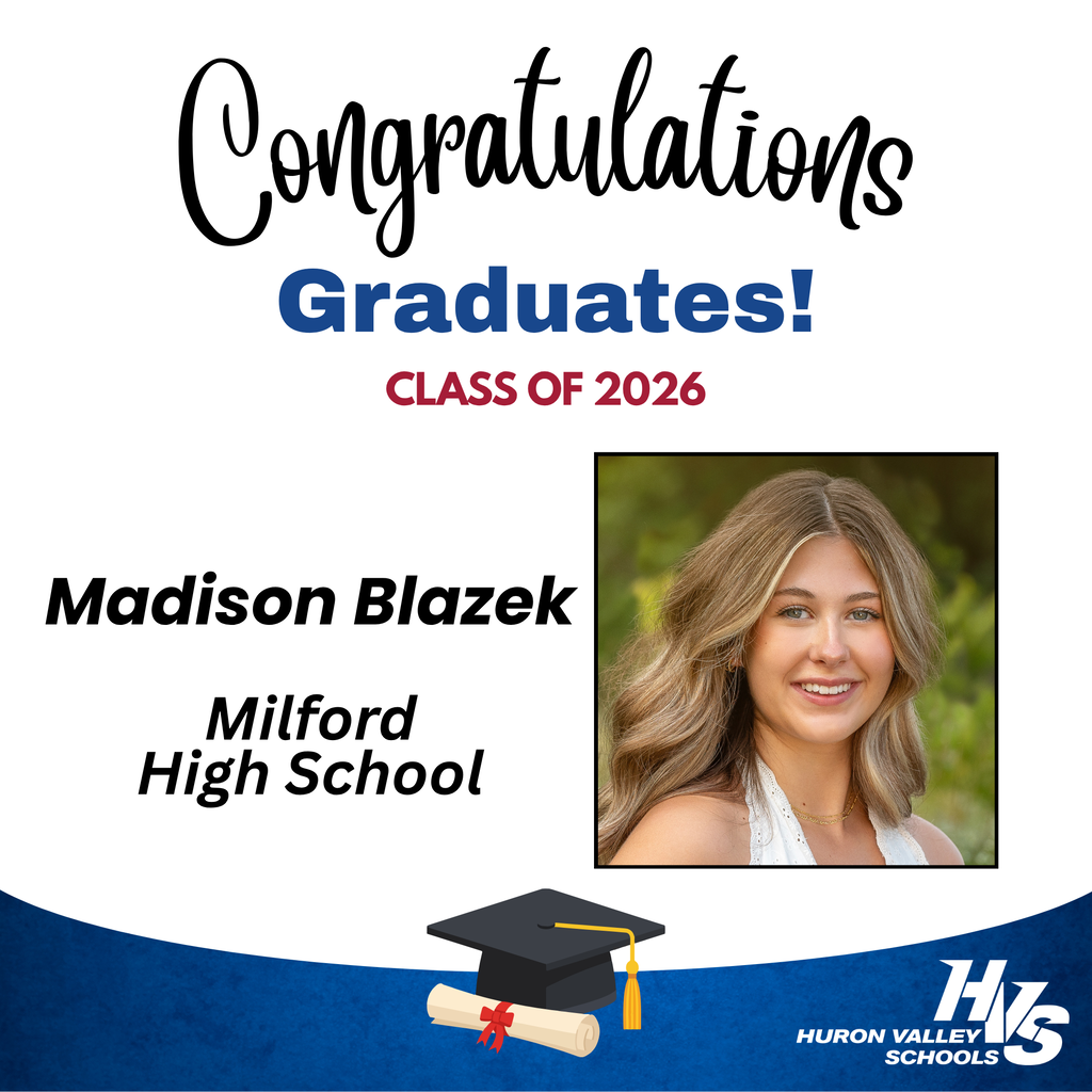 GFX & Photo honoring Madison Blazek -- recent MHS grad