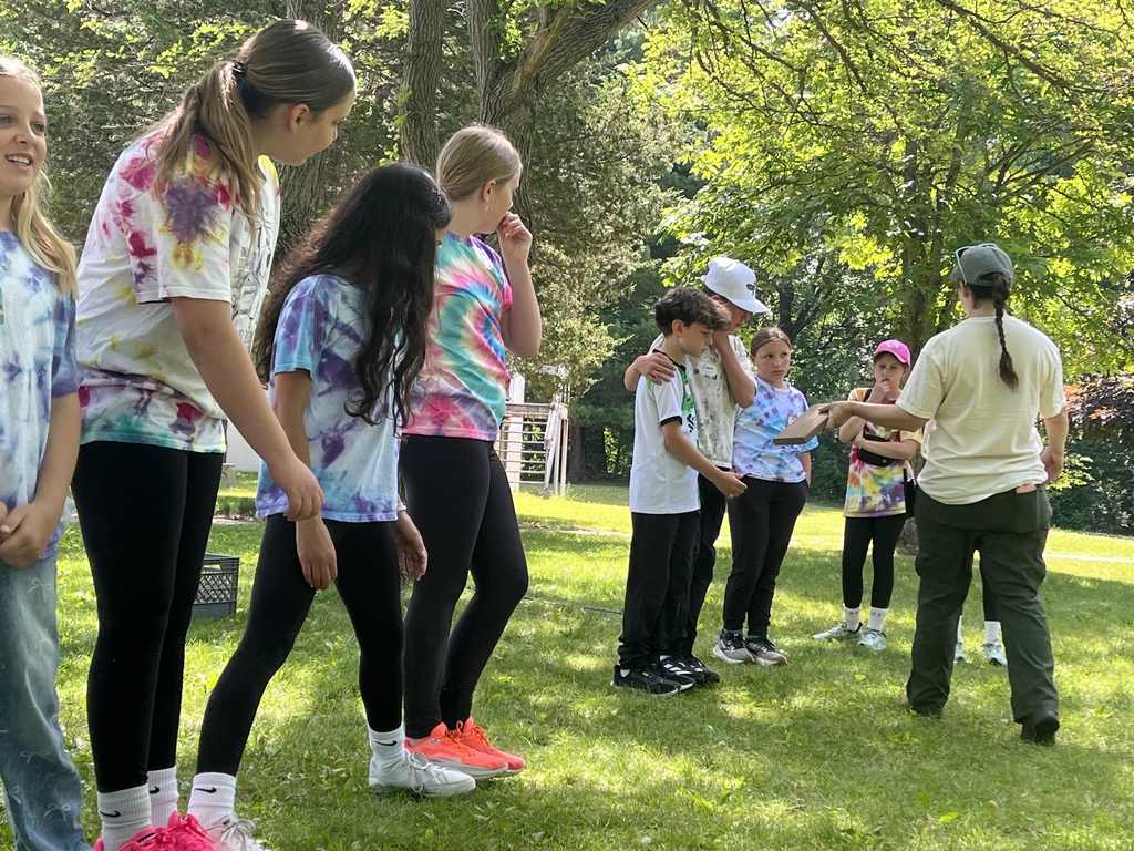 5th graders at camp