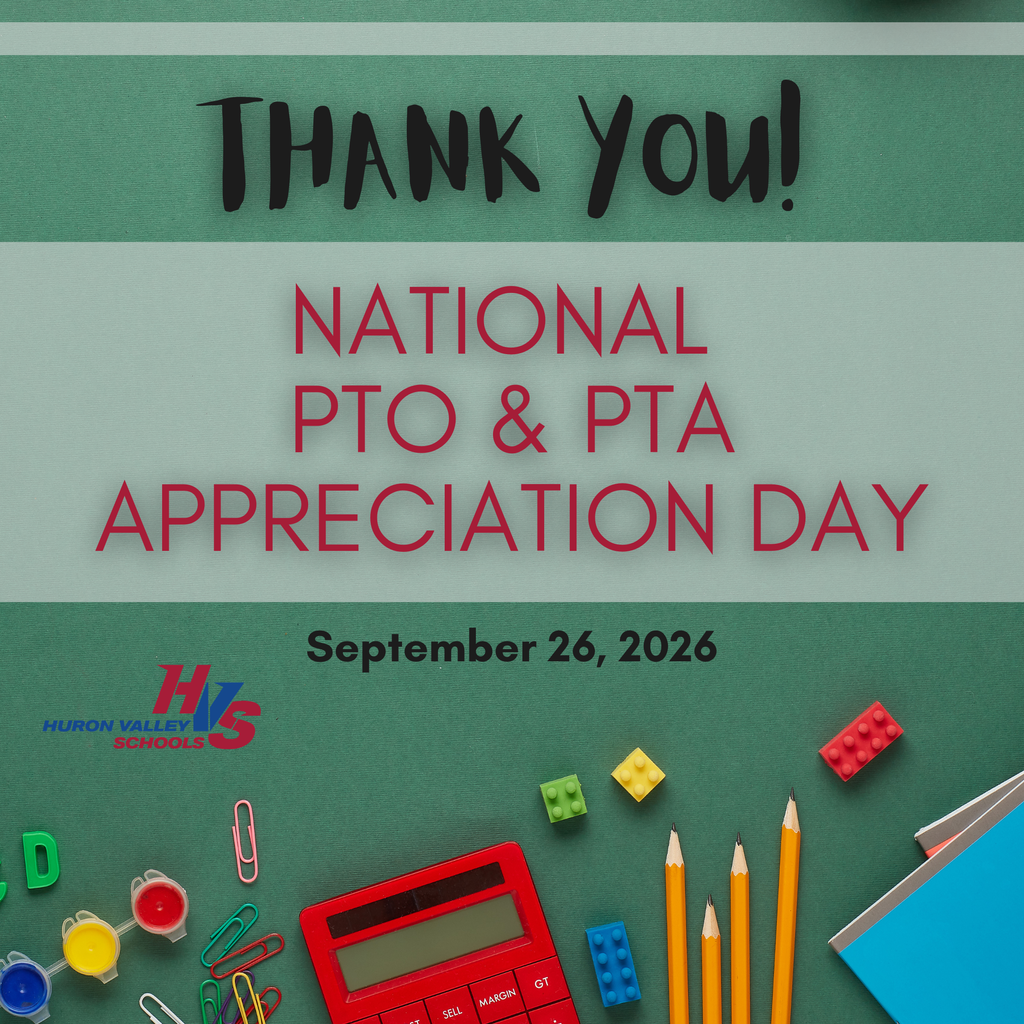 Gfx with school supplies and items on a chalkboard.. that reads "National PTO & PTA Appreciation Day"