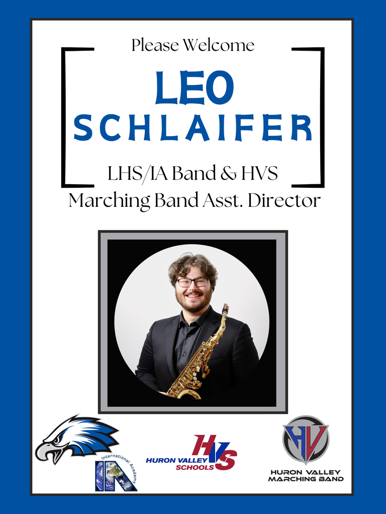 gfx with photo of Leo Schlaifer holding a saxophone