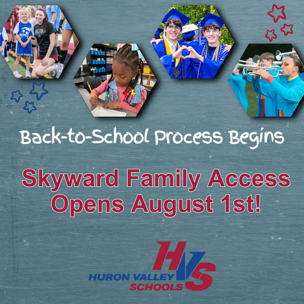 gfx that reads " The Online Back to School Process will open August 1st in Family Access. All families will need to complete the annual documents for the 2026-27 school year.  This process needs to be completed in order to view your child’s schedule. Schedules will be released for High and Middle School students Friday, Aug 21st after 4:00 pm and Elementary students Tuesday, Aug 25th after 4:00 pm. "