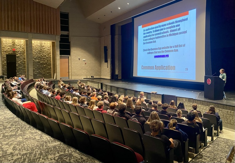 Today, Seniors had the opportunity to hear from their counselors and learn about important next steps in the college and career application process. #BeaMAV