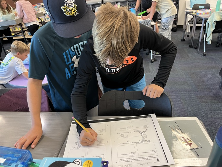 beginning to draw the pictures