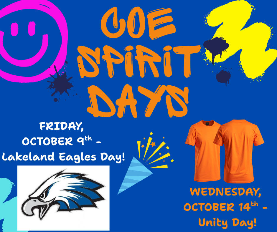 Country Oaks October Spirit Days