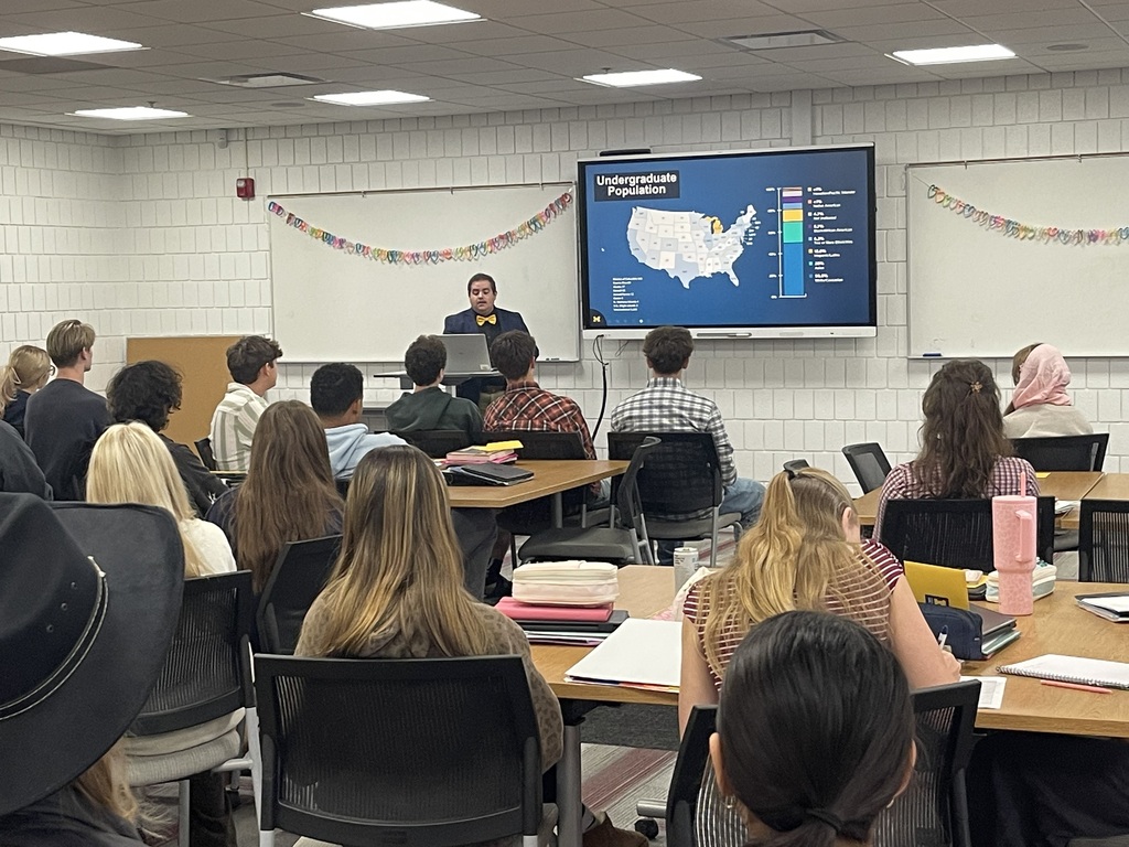 UM visited MHS today to meet with students.