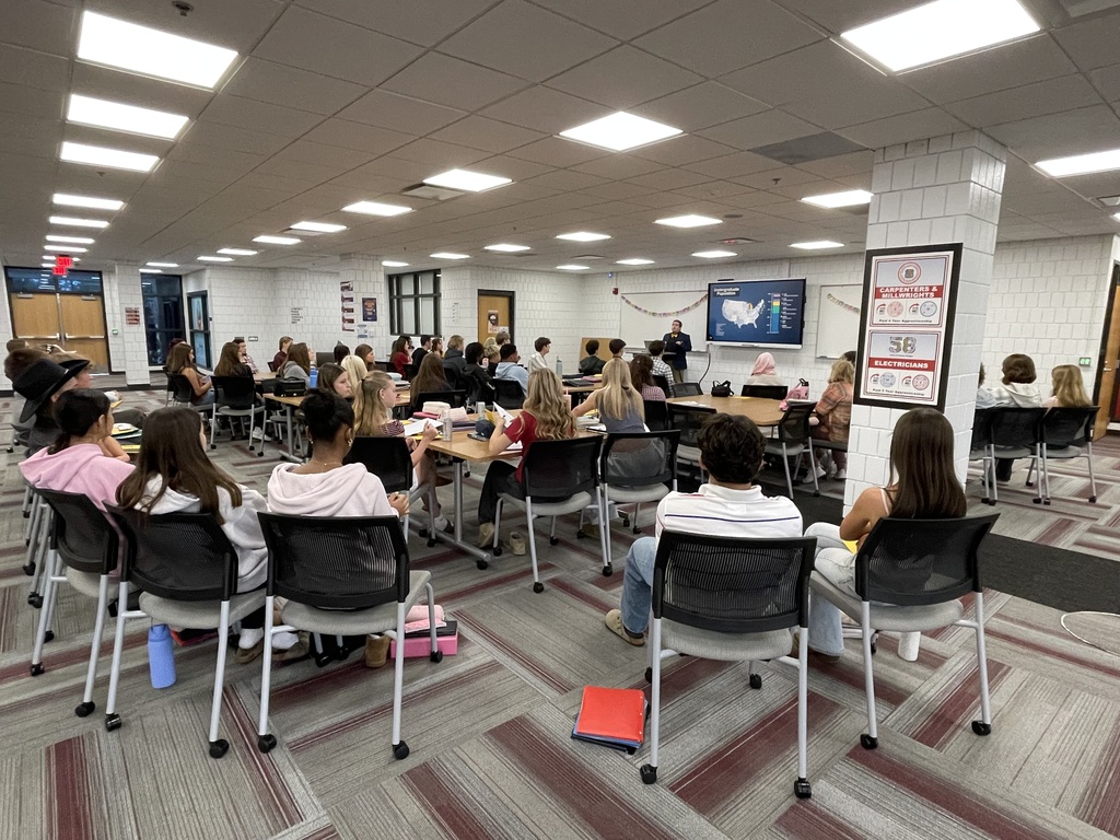 UM visited MHS today to meet with students.