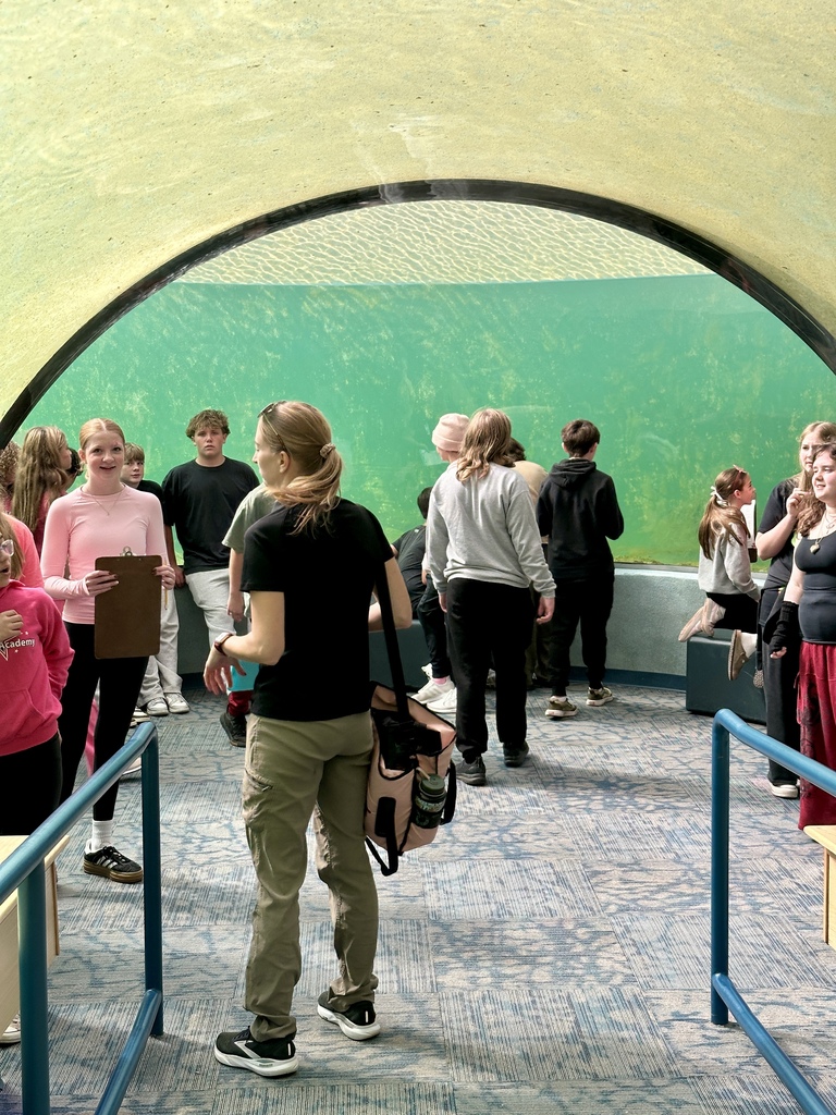 students explore the underwater dome