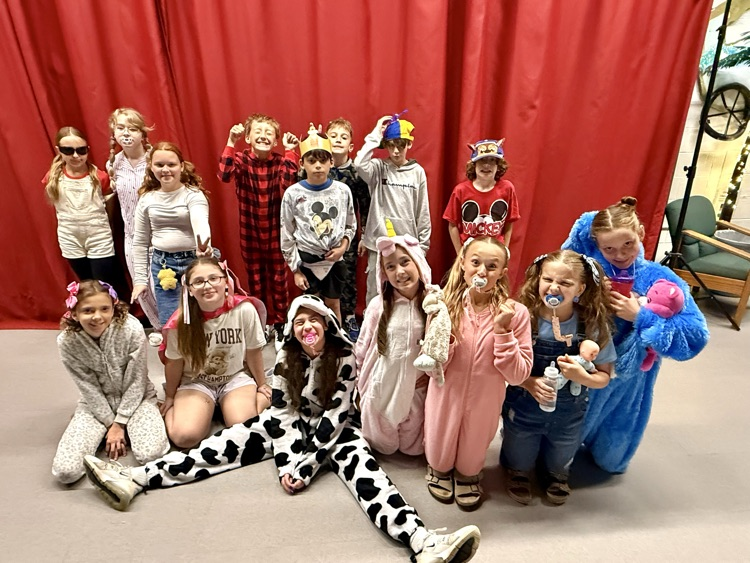 group shot of students dressed up for spirit week