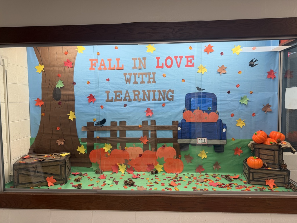 fall in love with learning hallway display
