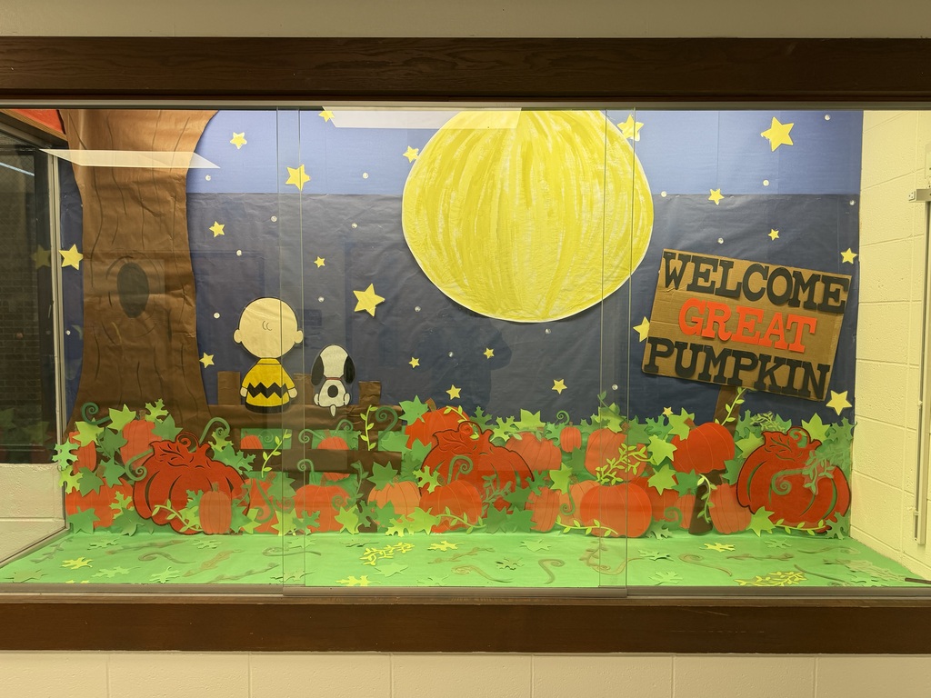 welcome great pumpkin hallway display