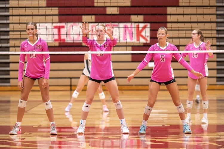 A great night of volleyball for the Mavs on our annual Dig Pink night. The night included celebrating a sweep over Hartland, a record breaking torch passed to Lexa and most importantly, school and community coming together for a great cause! #BeAMAV