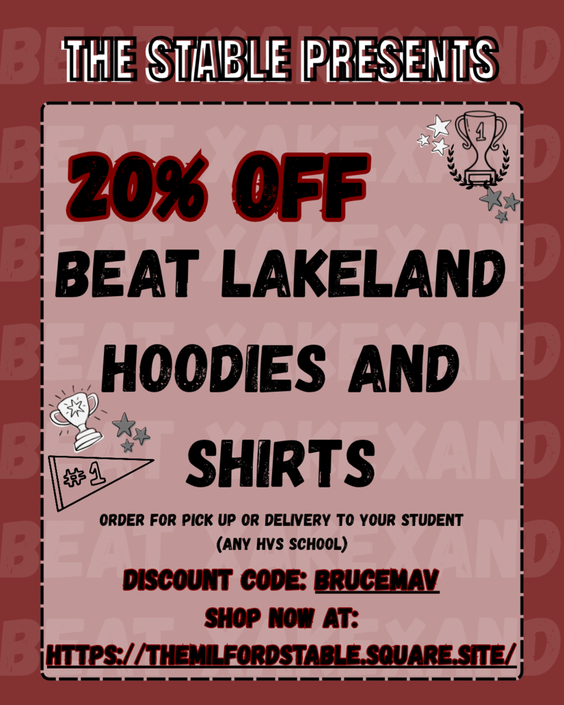 "Beat Lakeland week!! Delivery to all HVS schools and open during conferences - Buy ahead and pick up at school"!
