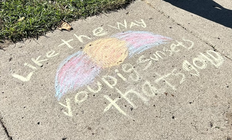 chalk drawing