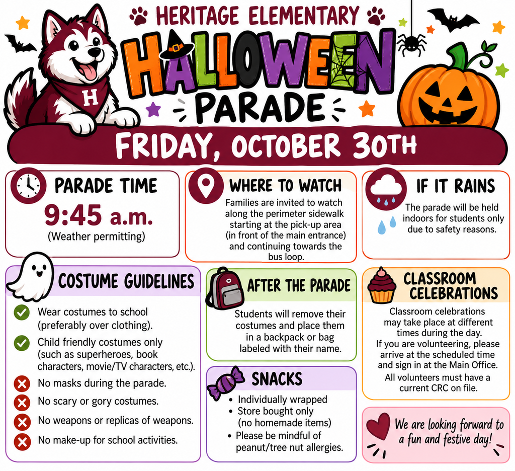 Halloween Parade Information