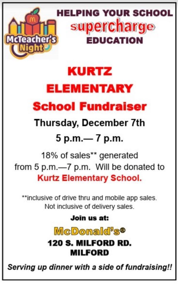 Kurtz Elementary School Fundraiser