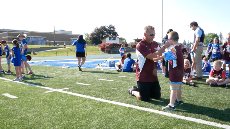 Photo of students taking running at special olympics event