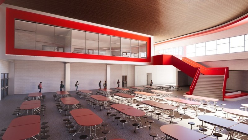 New middle school lunchroom