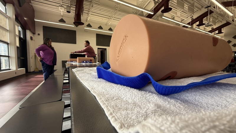 HVS staff receiving 'stop the bleed' training