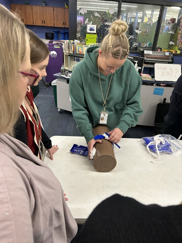 HVS staff receiving 'stop the bleed' training