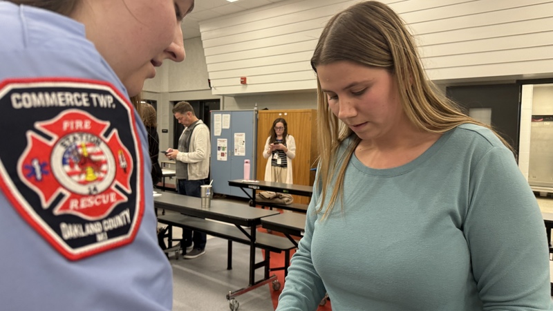 HVS staff receiving 'stop the bleed' training