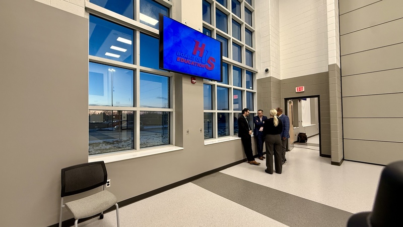 photos of new multipurpose rooms at lakeland high 