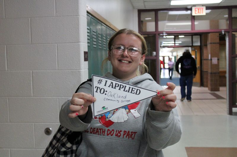 Student shares pennant