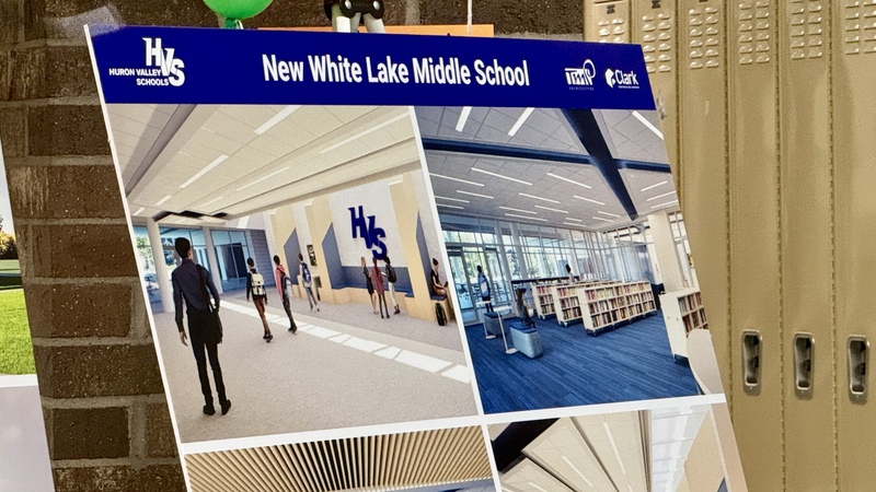 Renderings of renovations at white lake middle school