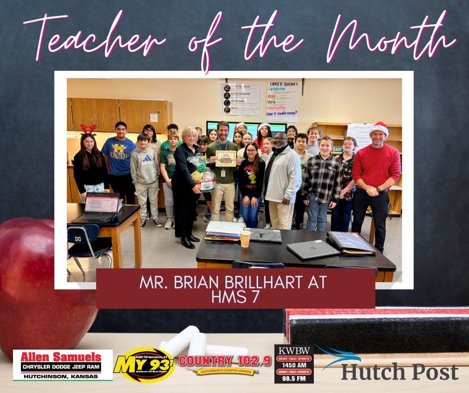Teacher of the Month- Mr. Brian Brillhart