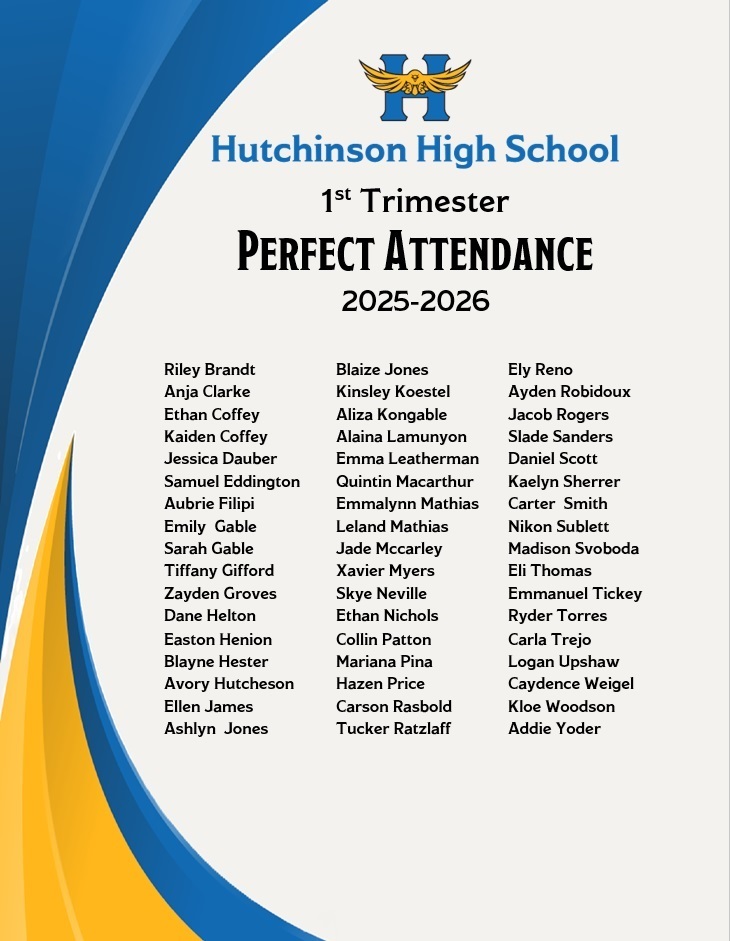 1st tri perfect attendance