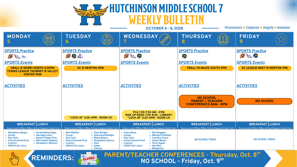 HMS7 Weekly Bulletin Oct 5-9
