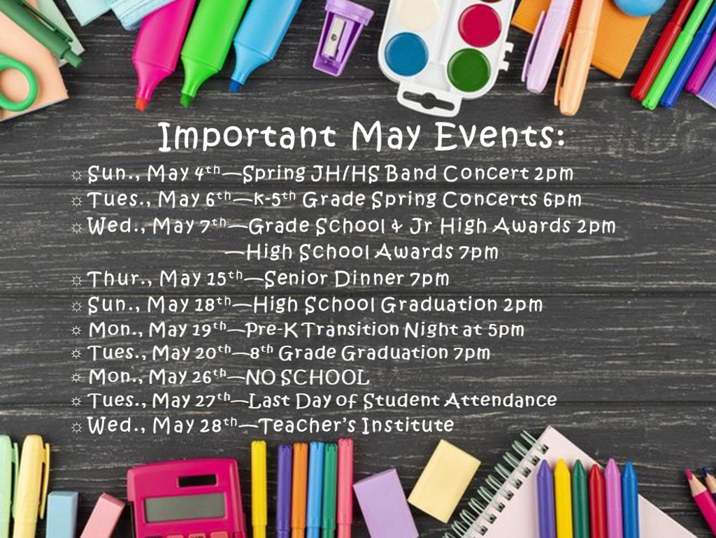 may dates