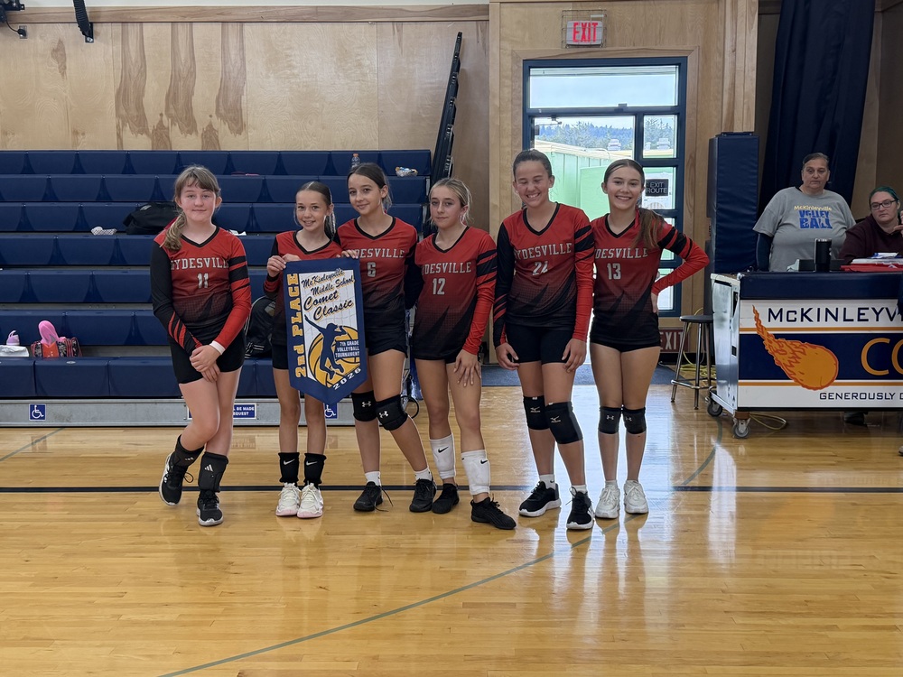 7th Grade Girls Volleyball 2nd place winners