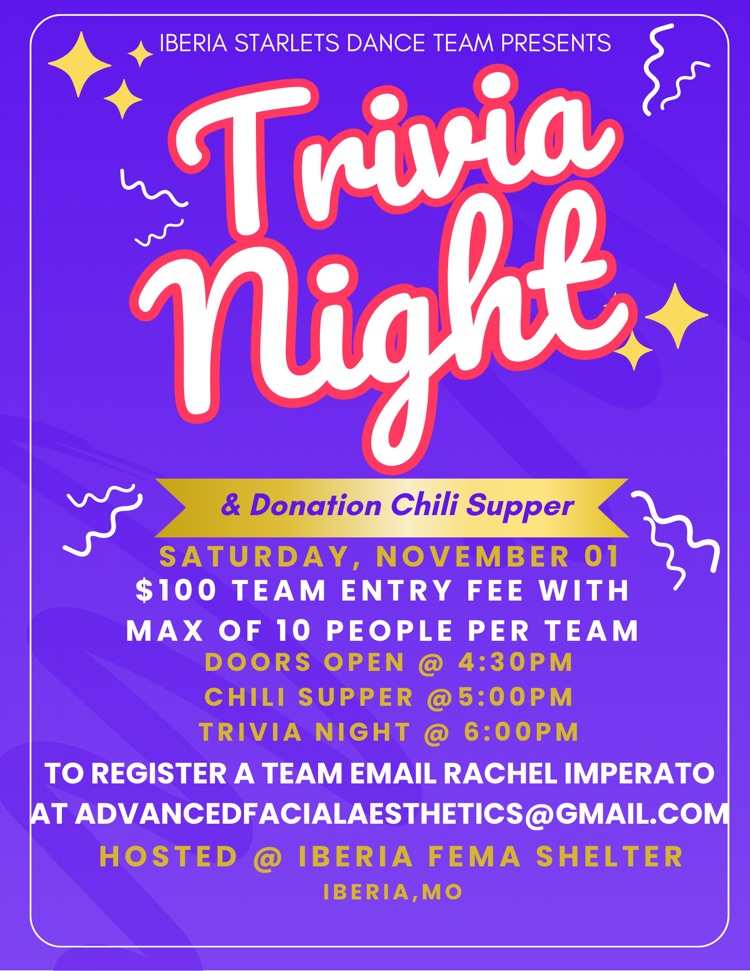 trivia night Nov 1st 