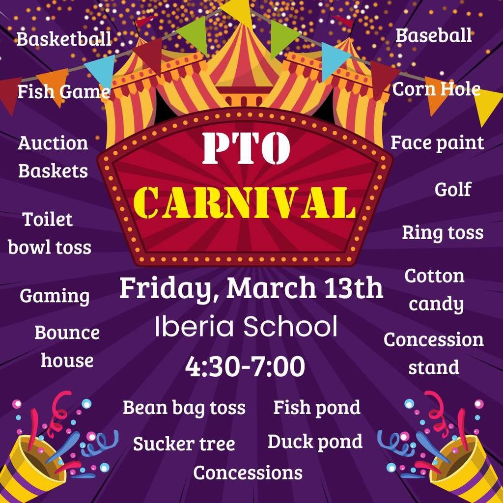 PTO Carnival March 13th
