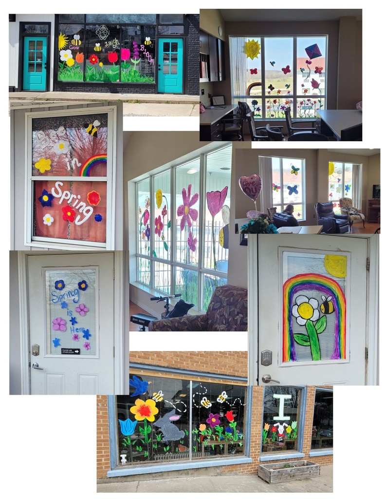 Art Club Painted the windows around the town of Iberia and Miller County Nursing Home. 