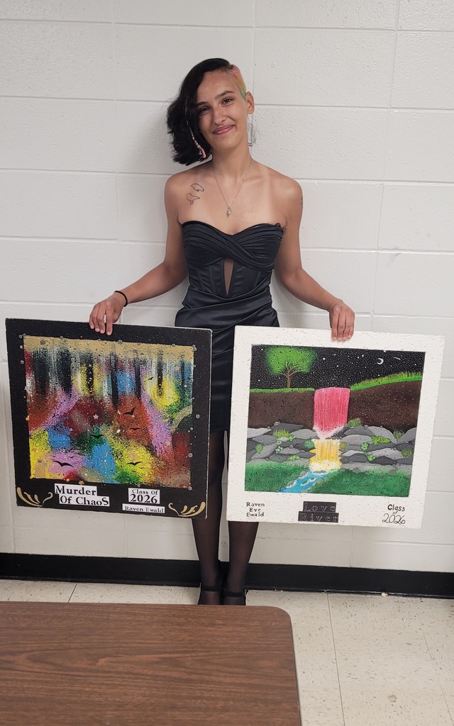 Mrs. Howard's Advanced Art Seniors have finished their ceiling tiles! They will be displayed in Mrs. Howard's room! 