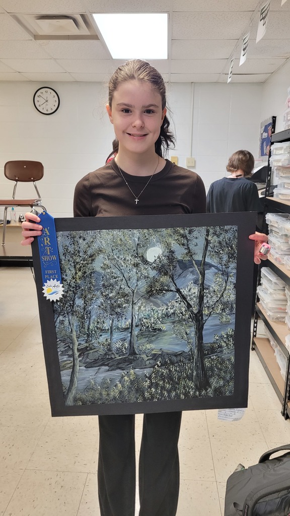 The following students placed at the Lake Art Quest Student Exhibition  Brooklyn Moulder - 1st Place - Division 1 (7th - 9th Grade) 3-D Wes Jones - Honorable Mention - Division 1 (7th - 9th Grade) 3-D Jessica Goewey - 1st Place - Division 1 (7th - 9th Grade) Charleigh Cunningham - Honorable Mention - Division 1 (7th - 9th Grade) Kennedy Fancher - 2nd Place - Division 2 (10th - 12th Grade)