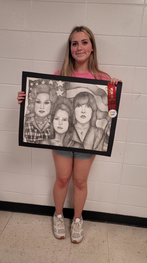 The following students placed at the Lake Art Quest Student Exhibition  Brooklyn Moulder - 1st Place - Division 1 (7th - 9th Grade) 3-D Wes Jones - Honorable Mention - Division 1 (7th - 9th Grade) 3-D Jessica Goewey - 1st Place - Division 1 (7th - 9th Grade) Charleigh Cunningham - Honorable Mention - Division 1 (7th - 9th Grade) Kennedy Fancher - 2nd Place - Division 2 (10th - 12th Grade)
