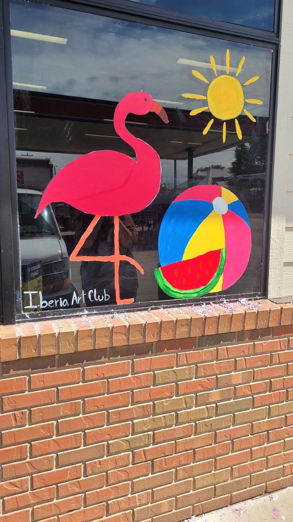The Art Club finished their summer designs around town! 
