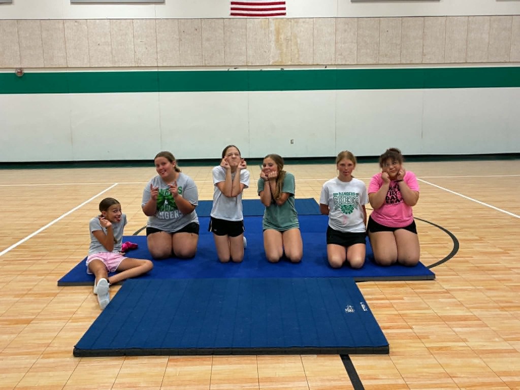 So proud of this junior high cheer squad for tackling cheer camp, learning new cheers and stunts, and giving it their all!