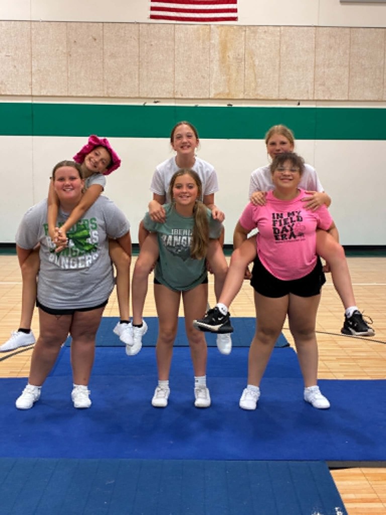 So proud of this junior high cheer squad for tackling cheer camp, learning new cheers and stunts, and giving it their all!