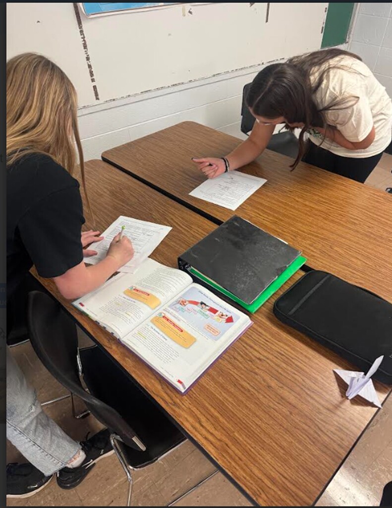 In Mr. Whittle's 7th grade health class, students have been learning and discussing how sleep affects a person's activity for everyday life. Students learned the required amount of sleep from infancy to adulthood in order for the human body to successfully function in their everyday environment. For this activity students had different situations related to good/bad sleep habits and had to go around the classroom getting classmates' signatures if one of the situations related to their sleep habits. 