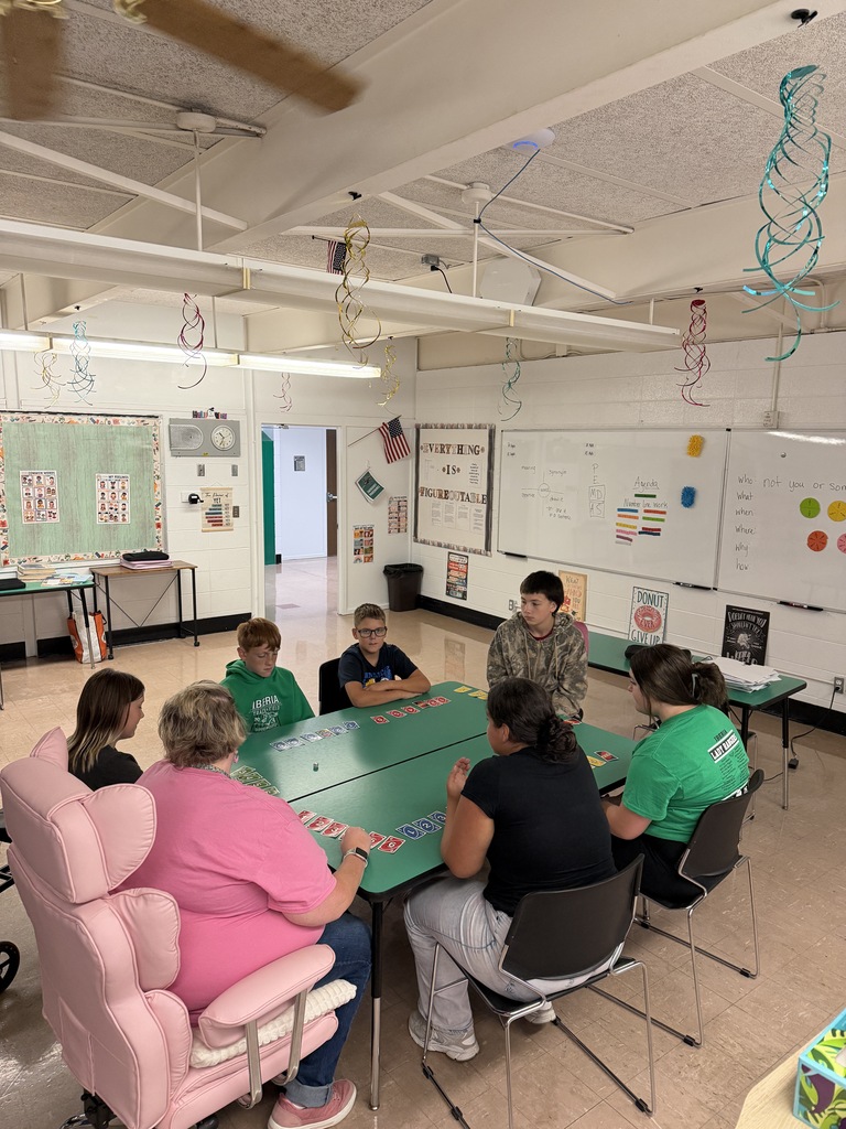 Mrs. Fox’s junior high class loves to play games to build their math skills! So competitive!
