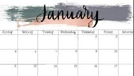 ICS 5 January Calendar