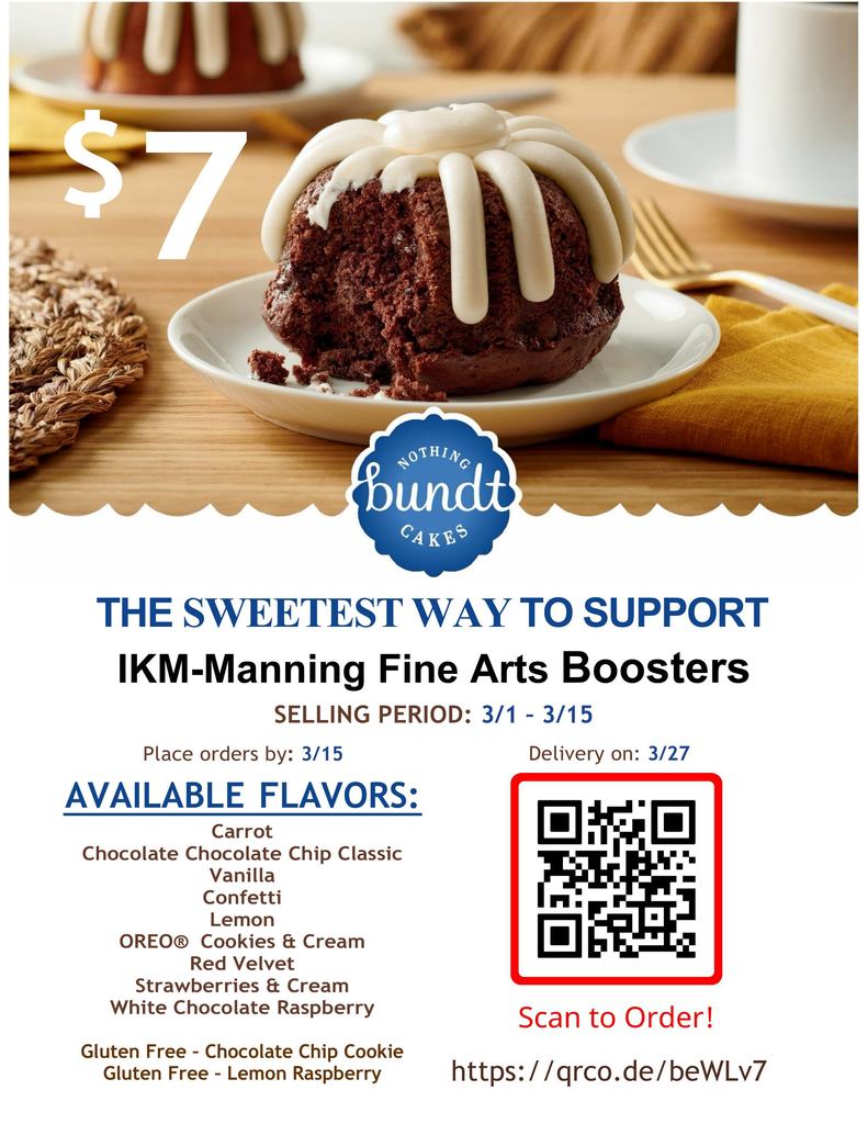Fine Arts Booster Bundt Cake Ad