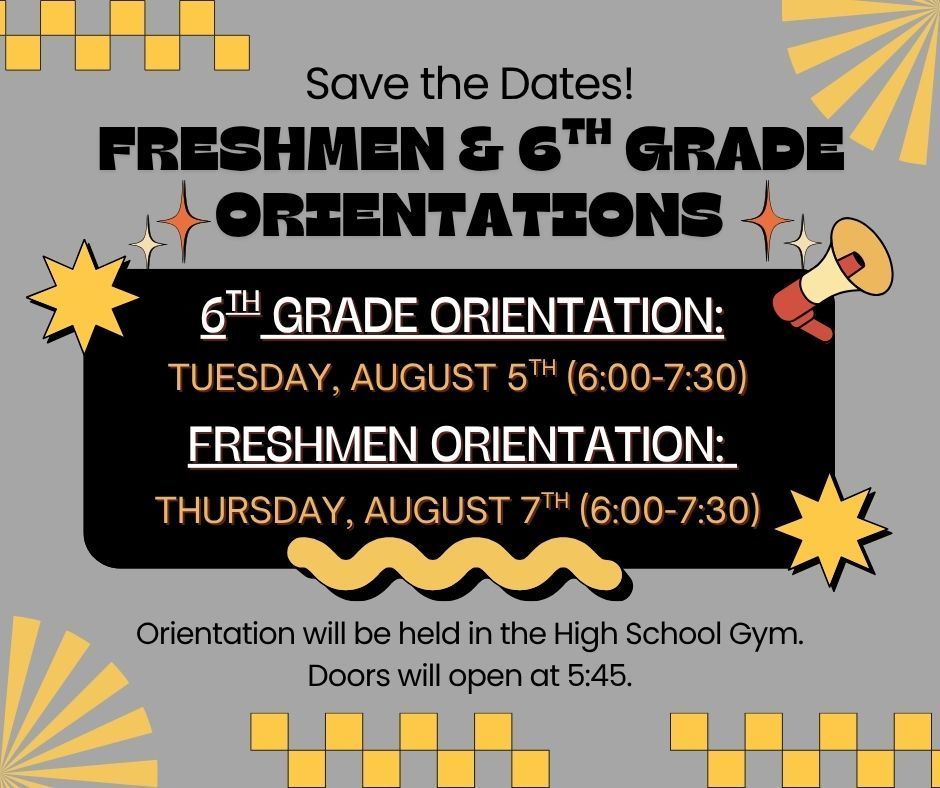 Save the Date Orientations