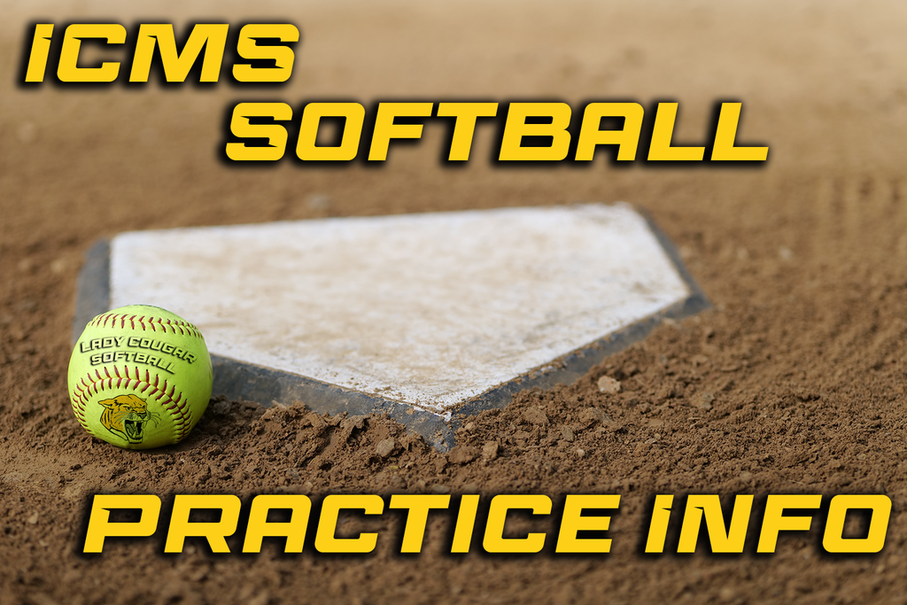 ICMS Softball Practice Info