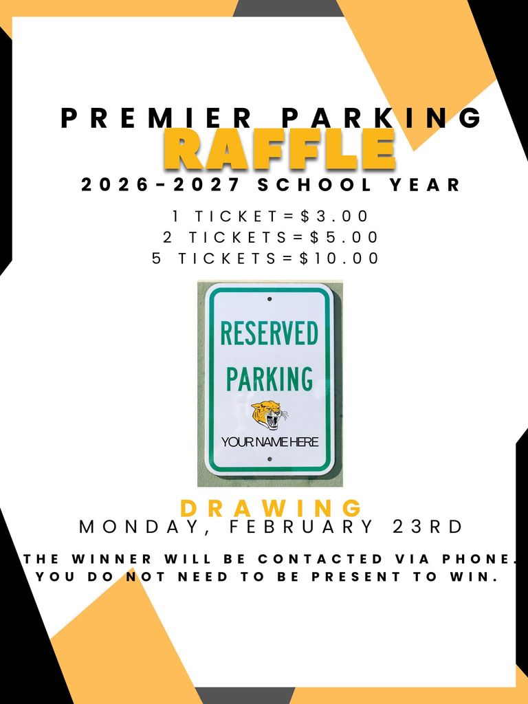 Raffle for Premier Parking Spot