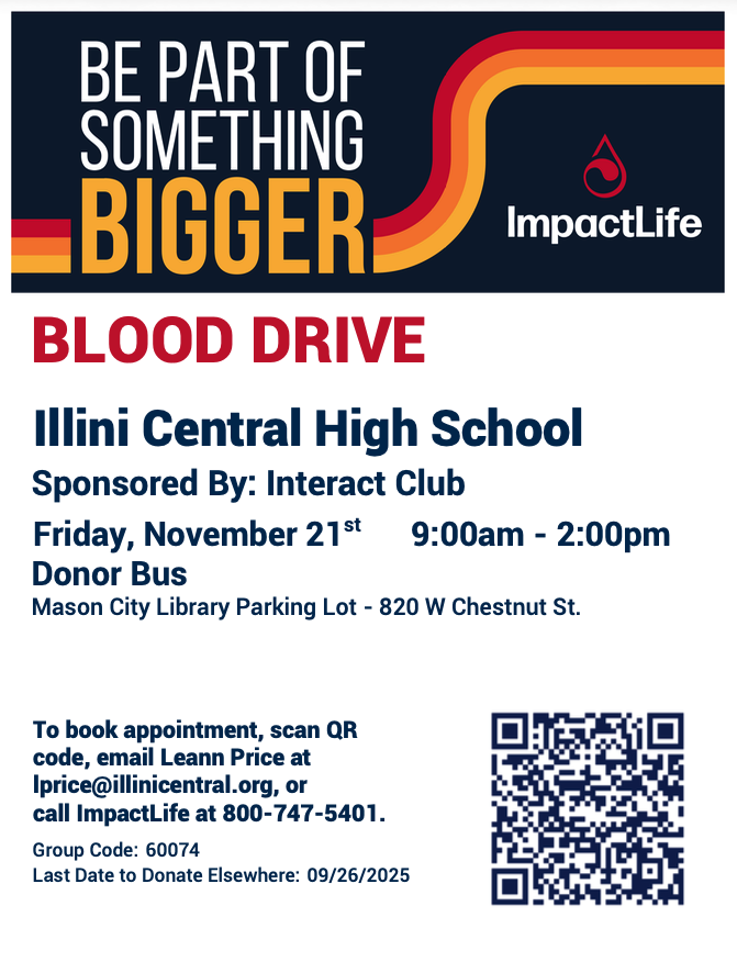ICHS Interact Club Blood Drive 11/21/2025