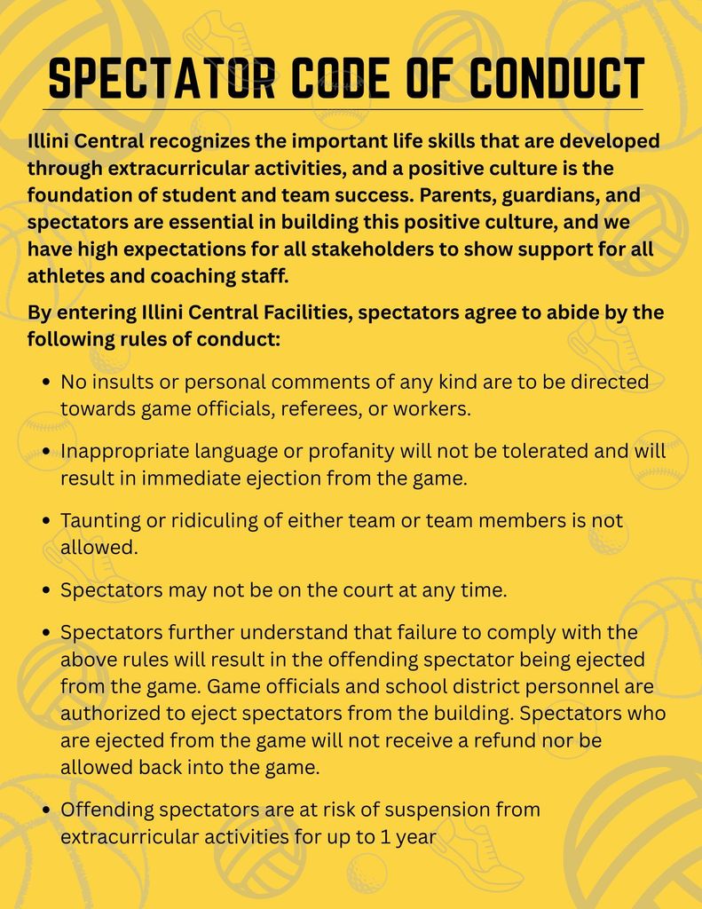 Spectator Code of Conduct